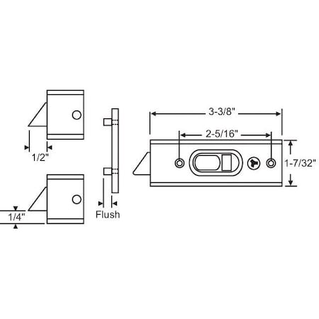 Strybuc Die Cast Tilt Latch Assembly 85-616W
